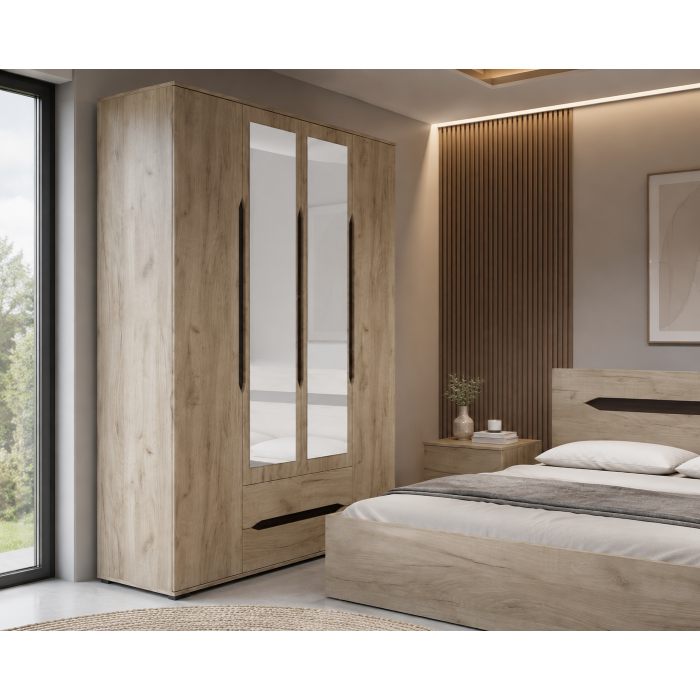 Set Dormitor Valencia Dulap 4 usi