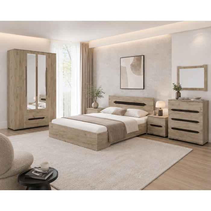 Set Dormitor Valencia Dulap 4 usi