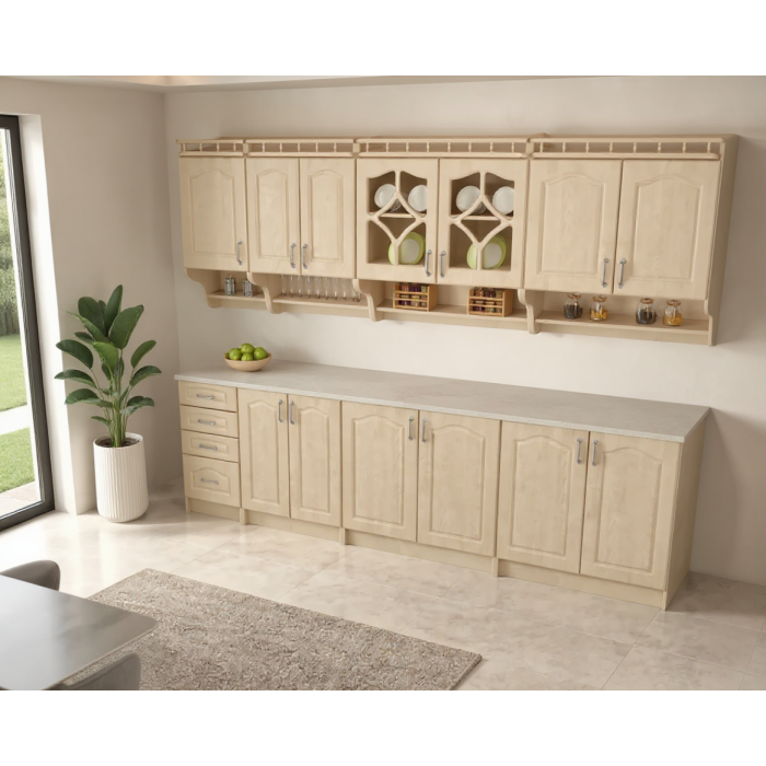 Bucatarie Korona Mebel MDF 2.6M, 260x60x200cm