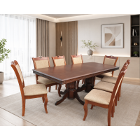 Set masa RH7132 + 8 scaune RH8100,160x100x77 cm, dirty oak