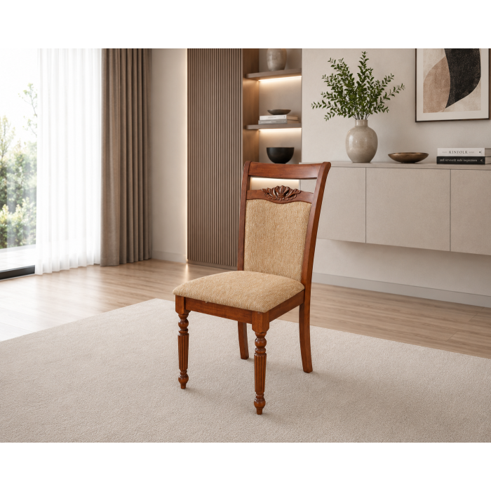 Set masa RH7132 + 8 scaune RH8064,160x100x77 cm, Dirty oak