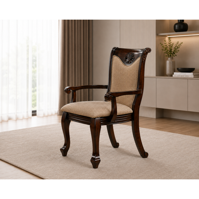 Set masa AC3268T + 10 Scaune, Dark Brown