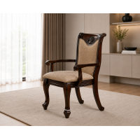 Set masa AC3268T + 10 Scaune, Dark Brown
