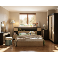 Set Dormitor Basia Combi, Wenge+Kiruna