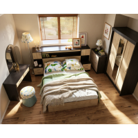 Set Dormitor Basia Combi, Wenge+Kiruna