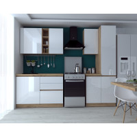 Bucatarie Chelsea 2M, 200x60x215 cm