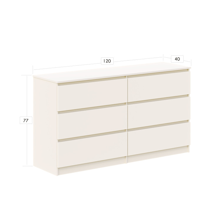 Comoda ARIA RO 6S, 120x40x77cm