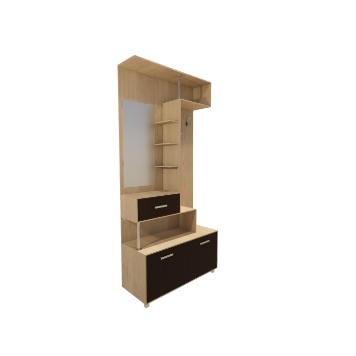Cuier Amina, 100x40x215cm, wenge/kiruna
