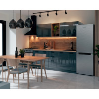 Bucatarie Daria MDF V1, 200x60x200cm, Acril Antracit