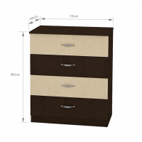 Comoda 4B ro, 72x39x85cm