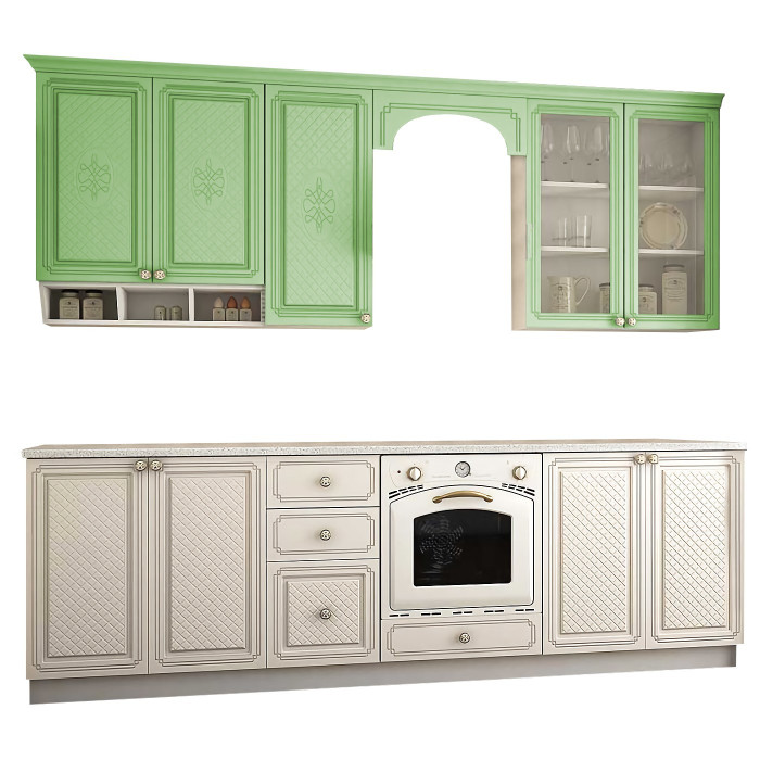 Bucatarie Versailles MDF 2.6M, 260 x60x 200cm