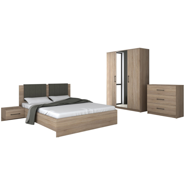 Set Dormitor Vera Ro, 150x56x205 cm