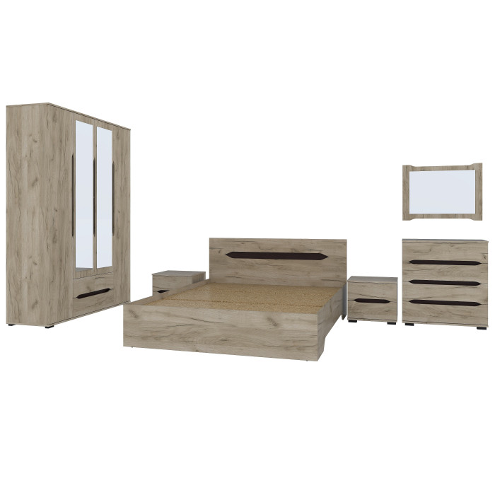 Set Dormitor Valencia Dulap 4 usi