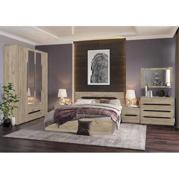 Set Dormitor Valencia Dulap 4 usi