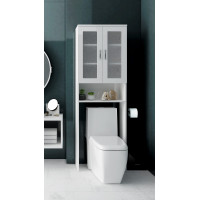 Dulap baie 2u, 60x25x180cm, Alb