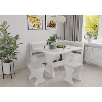 Set coltar bucatarie Rodos, cu masa extensibila si 2 tabureti