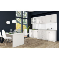 Bucatarie Olea 2.6m MDF Ro, Alb