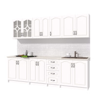 Bucatarie Olea 2.6m MDF Ro, Alb