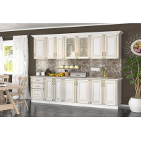 Bucatarie Imperia MS Alb, 260x60 210cm, MDF
