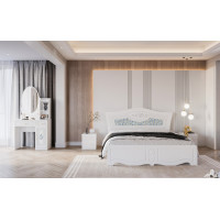Set Dormitor ZQB-810, 4 USI, Alb