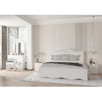 Set Dormitor ZQB-811, 3 USI, Alb