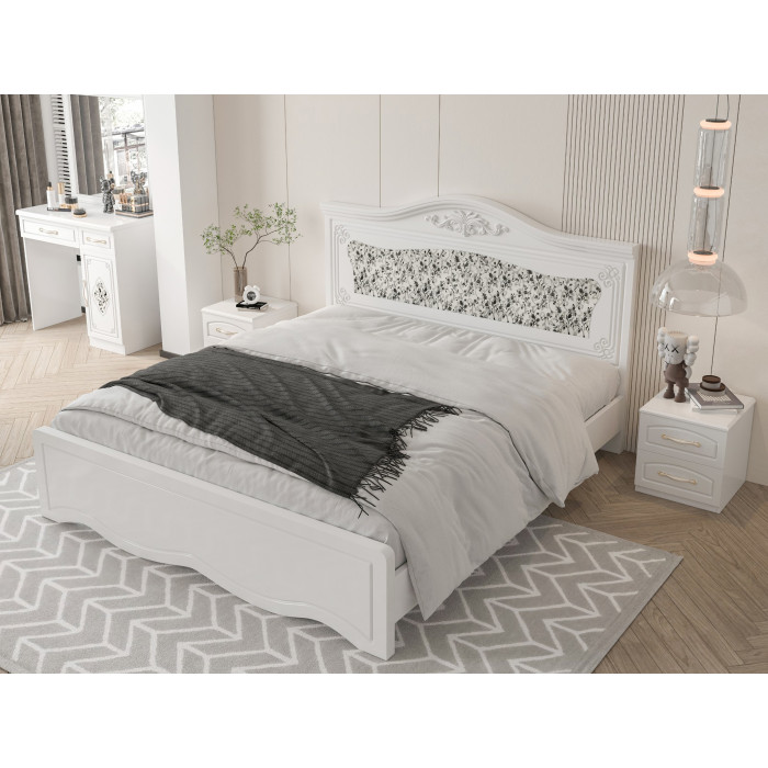 Set Dormitor ZQB-811, 3 USI, Alb
