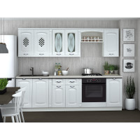 Bucatarie Katiusa 1 MDF 2.6M, Ro, Alb
