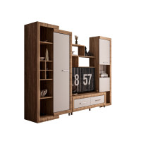 Living Sicilia 267x43x197cm sonoma/alb lucios