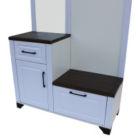 Cuier ZQD 108, 110x43x200cm, Alb