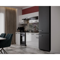 Bucatarie Daria, 240x60x200cm, Alb