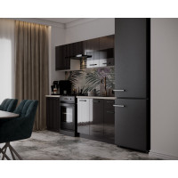 Bucatarie Daria, 240x60x200cm, Antracit