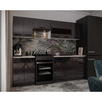 Bucatarie Daria, 240x60x200cm, Antracit