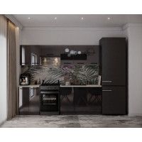 Bucatarie Daria, 240x60x200cm, Antracit