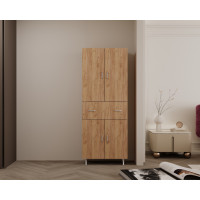 Dulap 4U-1S , 70x35x180 cm Stejar K003