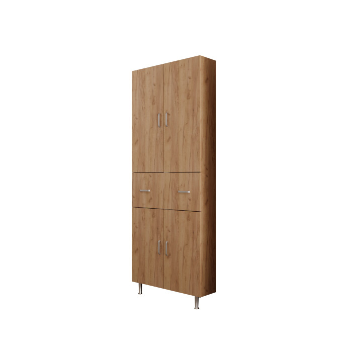 Dulap 4U-1S , 70x35x180 cm Stejar K003