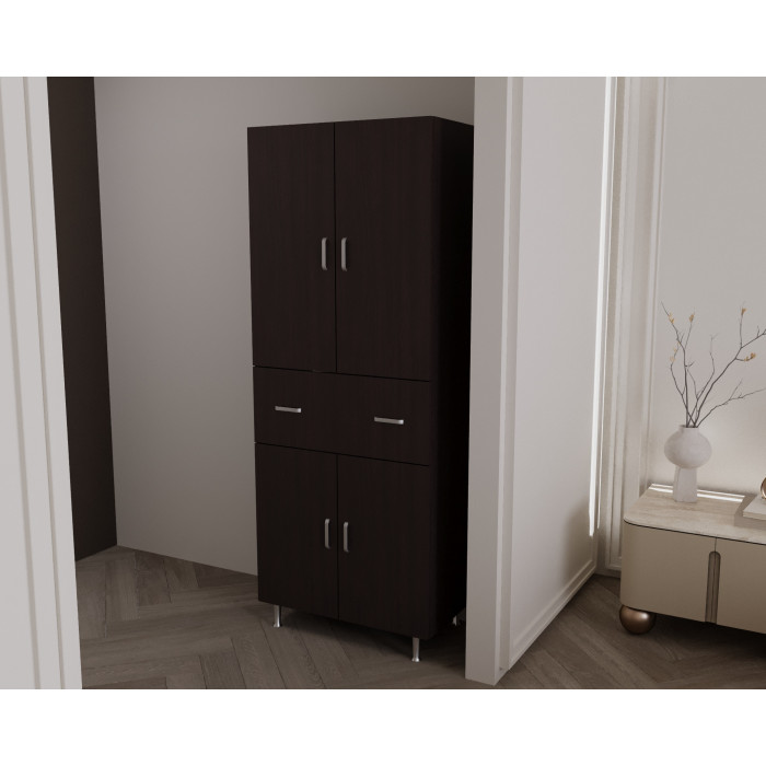 Dulap 4U-1S , 70x35x180 cm Wenge