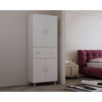 Dulap 4U-1S, 70x35x180cm , Alb