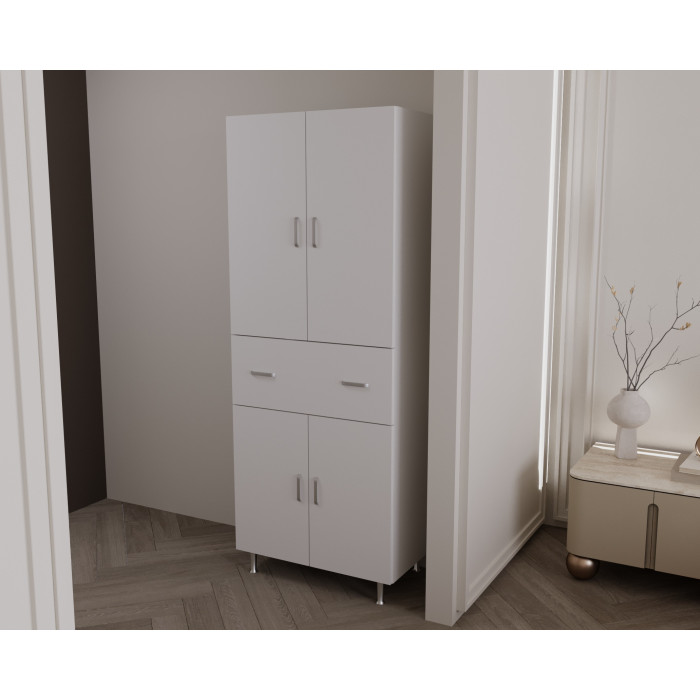 Dulap 4U-1S, 70x35x180cm , Alb