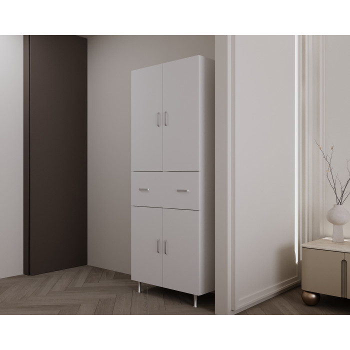 Dulap 4U-1S, 70x35x180cm , Alb