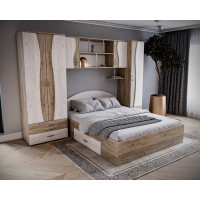 Set Dormitor Tineret cu D2, 262x51x200cm