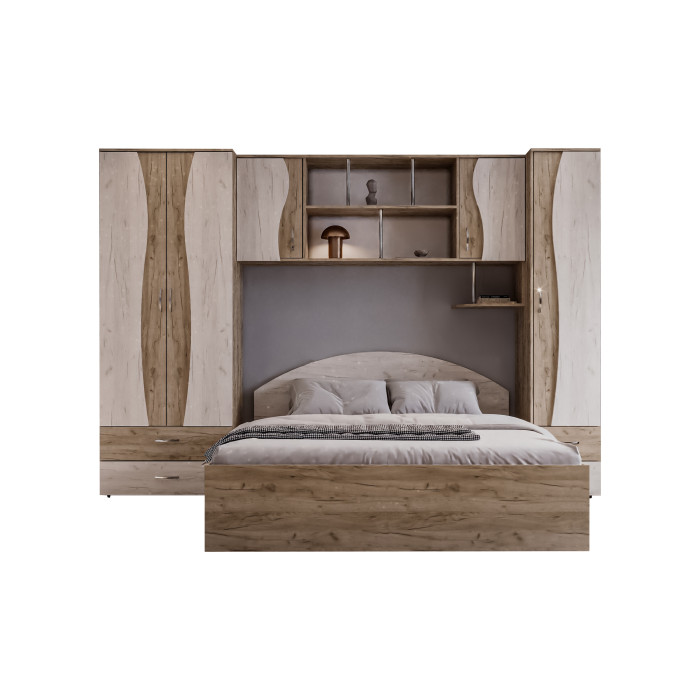Set Dormitor Tineret cu D2, 262x51x200cm