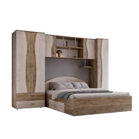 Set Dormitor Tineret cu D2, 262x51x200cm