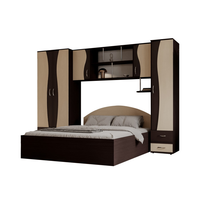 Set Dormitor Tineret cu D2, 262x51x200cm
