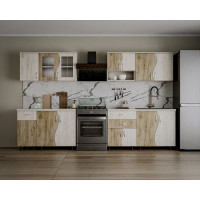 Bucatarie Paula S 2.6M, 260x60x200cm