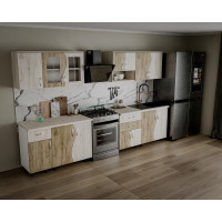 Bucatarie Paula S 2.6M, 260x60x200cm