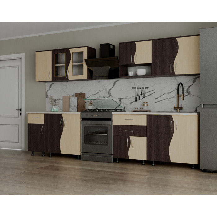 Bucatarie Paula S 2.6M, 260x60x200cm