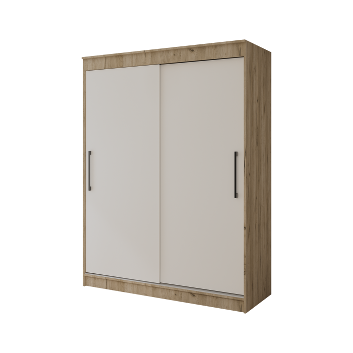 Dulap UC MP1, 150x60x200cm, Stejar K002/Alb