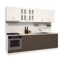 BUCATARIE CORA RIFLAJ  MDF 2,6M