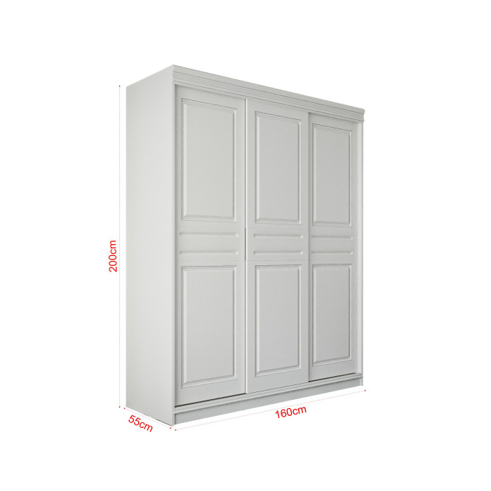 Dressing BD05 Alb, 160x55x200cm
