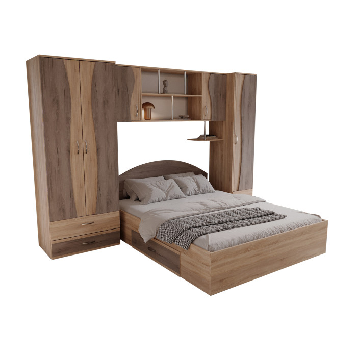 Set Dormitor Tineret cu D2, 262x51x200cm